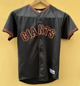 San Francisco Giants Baseball Jersey Children’s Black Orange Majestic Zito #75 - Picture 1 of 6