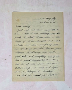 1945 WWll, carta del soldado de Estados Unidos a su esposa, contenido increíble, ¡leer descripción! - Imagen 1 de 5