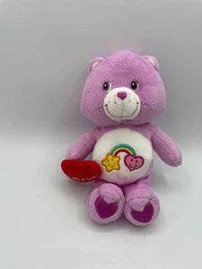Oso Care Bears púrpura mejor amigo felpa corazón rojo con mucho amor 2004 10" - Imagen 1 de 13