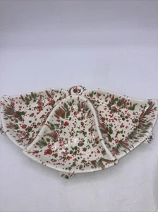 Plato para servir salpicaduras campanas de Navidad vintage MCM - Imagen 1 de 5