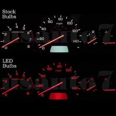 NEW Dash Instrument Cluster Gauge RED SMD LED LIGHTS KIT Fits 98-02 Honda Accord - Изображение 1 из 4