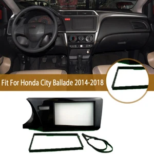 Fascia Stereo Radio Bezel Panel Frame Trim For Honda City Ballade 2014-2018 Auto - Picture 1 of 1