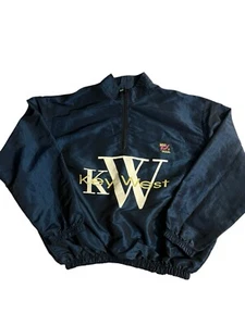 Vintage 90s Surf Style Key West Florida Pullover Windbreaker OS Oversized - Picture 1 of 3