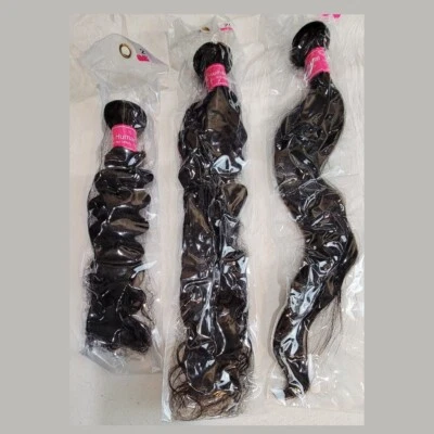  Пучки человеческих волос Body Wave индийские натуральные плетеные удлинители - Изображение 1 из 3