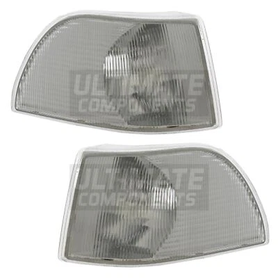 Front Indicator Lights Lamps Volvo C70 Convertible 1999-2006 Clear Lens 1 Pair - Image 1 of 4