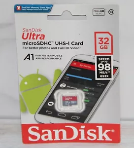 ScanDisk Ultra microSDHC UHS-I card W/ Adapter 32GB* - Picture 1 of 2