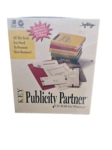 SoftKey Publicity Partner CD-ROM For Windows Vintage New 1995 Promote Business - Picture 1 of 4