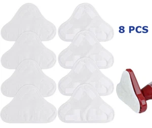 8X Steam Mop Pads for H2O H20 X5 Floor Cleaners Replacement Microfibre Head Pads - Picture 1 of 6