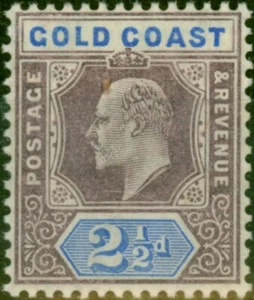 Gold Coast 1906 2 1/2d Dull Purple & Ultramarine SG52 Fine LMM - Picture 1 of 1