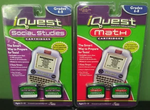 iQuest Leap Frog Social Studies and Math Cartridges - New / Sealed - Picture 1 of 6