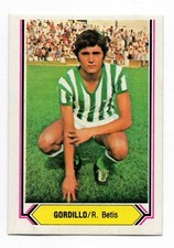 GORDILLO - REAL BETIS 1980-81 CHROME ESTE PANINI LEAGUE 80/81