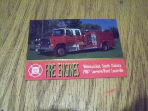 FIRE ENGINES WOONSOCKET, SOUTH DAKOTA 1993 SERIES TWO TRADING CARD #156 - Picture 1 of 1