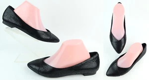 Vionic Caballo Leather Black Snake Print Flats Size 8.5 - Picture 1 of 14