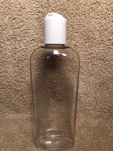 6 Unzen klare PET Cosmo ovale BPA-freie Flaschen 24/410 weiße Scheibe Deckel Posten 6 ANGEBOT - Bild 1 von 4