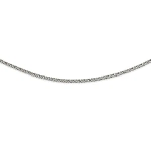 Stainless Steel Polished Fancy Circle Link 24in Chain - Picture 1 of 3