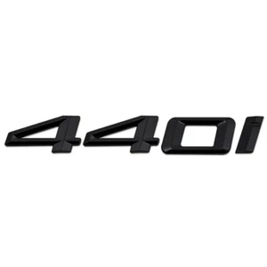 Emblema distintivo bagagliaio posteriore numero lettera piatta auto 440i nero lucido per BMW - Foto 1 di 1