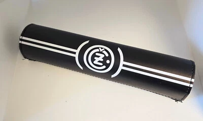 CZ Vintage Style  Black Cross Bar Pad 10" Matte Finish Foto 1 de 2