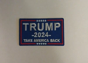 Parche bordado de hierro Trump 2024 - azul - Imagen 1 de 3