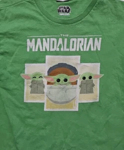 The Child Grogu Star Wars Mandalorian T-Shirt Youth Boys Medium Green - Picture 1 of 6