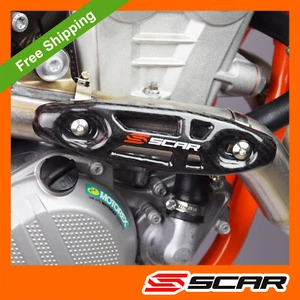 CARBON UNIVERSAL AUSPUFF HITZESCHUTZSCHILD KTM SXF EXCF SMR 250 350 450 500 - Bild 1 von 3