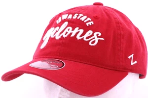 NEW Iowa State Cyclones ISU Red Embroidered Zephyr Adjustable Chino Hat Women's - Picture 1 of 9