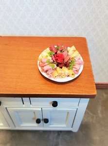 Dollhouse Miniature Food Cold Cuts Meat Party Tray 1:12 Scale Kitchen - Picture 1 of 2
