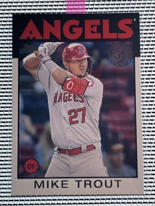 2021 Topps Mike Trout #86B-1 1986 Baseball Los Angeles Angels 4AD - Picture 1 of 2