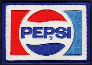 Vintage uniform patch PEPSI soda pop bookend logo medium new old stock n-mint+ - Picture 1 of 2