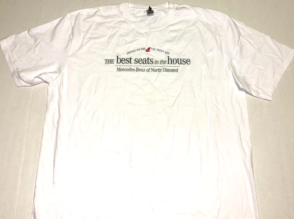 ¡Raro! Camiseta De Colección Cleveland Indians 2010 Día Inaugural Asientos Primera Fila ¡Nueva! XL Foto 1 de 1