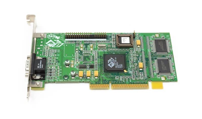 RARE Graphics Card AGP AMC ATI 3D Rage PRO Turbo GPU Video Desktop PC Vintage - Image 1 of 3