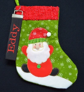 Nikolausstiefel mit Schlüsselanhänger Wunschname zum befüllen Weihnachten Neu - Bild 1 von 3