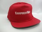 Equipment World Hat Vintage Red Snapback Baseball Cap