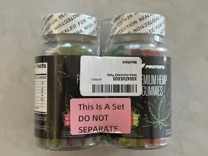 Premium Hemp Gummies - 120 Counts Fruity Gummy Bear with Hemp Oil Exp:01/26 - Picture 1 of 5