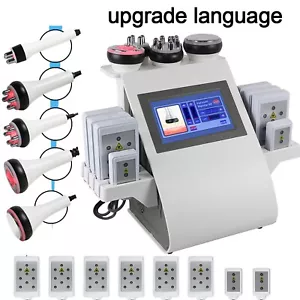 6in1 Ultraschall Fettverbrennung RF Kavitation Fatburner Body Slimming Maschine - Bild 1 von 12