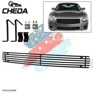 Front Lower Bumper Black Billet Grille Insert Fits For 2009-2014 Nissan Maxima - Foto 1 di 12