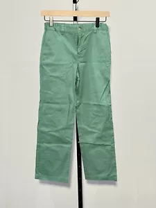 Vineyard Vines By Shep & Ian Chino Pants Girls Size 12 Green Flat Front Straight - Picture 1 of 3