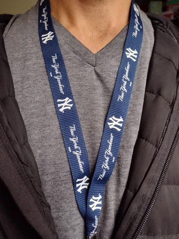 New York Yankees MLB Keychain Lanyard ID Holder Key Ring Clip Baseball Gift Cover
