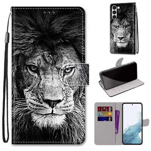 For Various Phone Cool Lion Magnetic Leather Flip Stand Wallet Card Case Cover - Picture 1 of 13