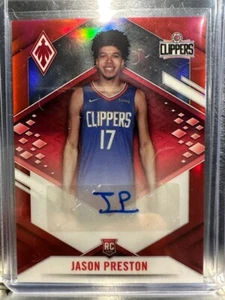 PANINI CHRONICLES PHOENIX JASON PRESTON 2021-22 ROJO RC AUTOMÁTICO ROJO CORTADORAS - Imagen 1 de 2