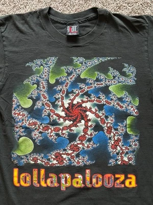 Vintage 1993 Lollapalooza T-Shirt Giant Tag Alice in Chains Tool Rage AIC RATM - Image 1 of 4