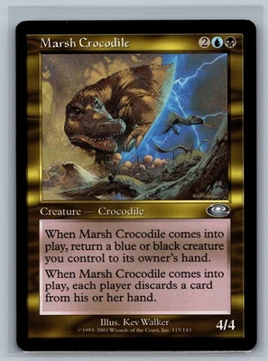 Magic The Gathering Planeshift Marsh Crocodile #115/143 MTG TCG CCG - Image 1 of 2