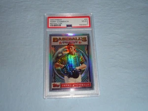 1993 Topps Finest Refractor Baseball Card Terry Steinbach 67 PSA 4 VGEX 78039411 - Picture 1 of 2