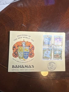 Bahamas Ersttagsbrief Entdeckung der Neuen Welt 1492 Briefmarken 28-114 - Bild 1 von 1