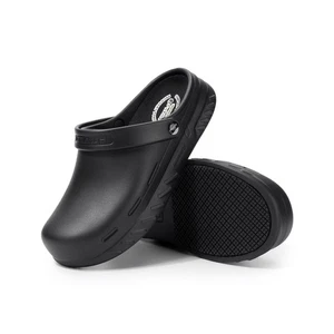 FitVille Wide Chef Clogs Men Non-Slip Kitchen Work Shoes Size 9 - Picture 1 of 6