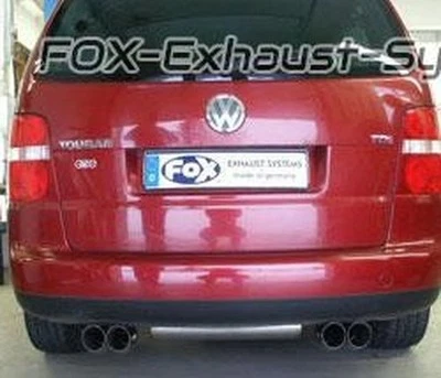 Doble Escape Deportivo VW Touran 2x76 DTM Redondo Agudo - Imagen 1 de 4