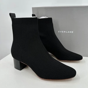 Botín Everlane The Glove en negro talla 8,5 para mujer elástico tejido acanalado - Imagen 1 de 11