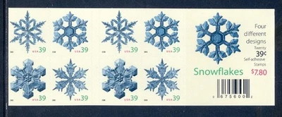 US 4105-4108,  Snowflakes, Christmas, Complete Booklet/20, MNH - Image 1 of 2