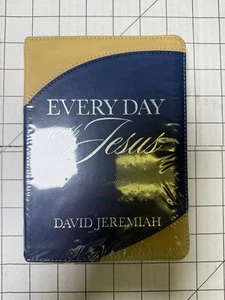 Every Day With Jesus By David Jeremiah Devotional Faux Leather Bound Book New - Imagen 1 de 2
