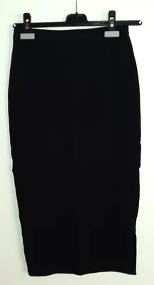 Damenrock Rock von People Tree Größe ? in schwarz Rock mit Schlitz Stretch - Bild 1 von 3