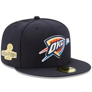 Men's New Era Navy Oklahoma City Thunder 2025 NBA Finals Champions Side Patch - Picture 1 of 4